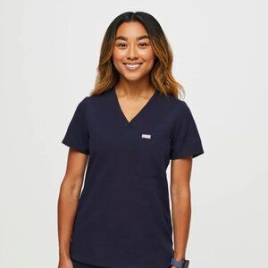 Figs Womens Scrub Set Large/Large Petite - Color Navy Blue